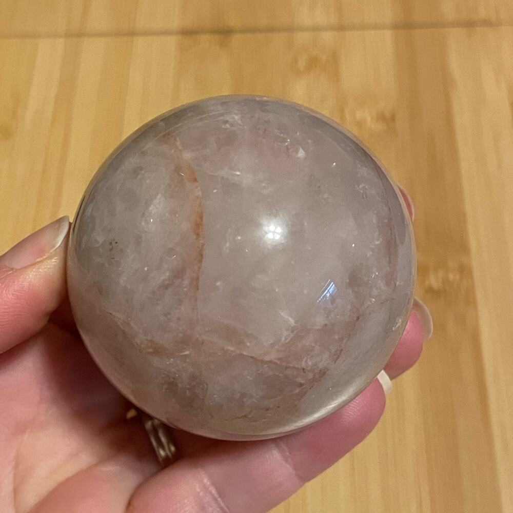 Fire Quartz Sphere #2 - Picture 6 of 6